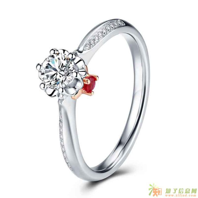 天生一对（珂兰钻石）惊艳心之吻钻石戒指