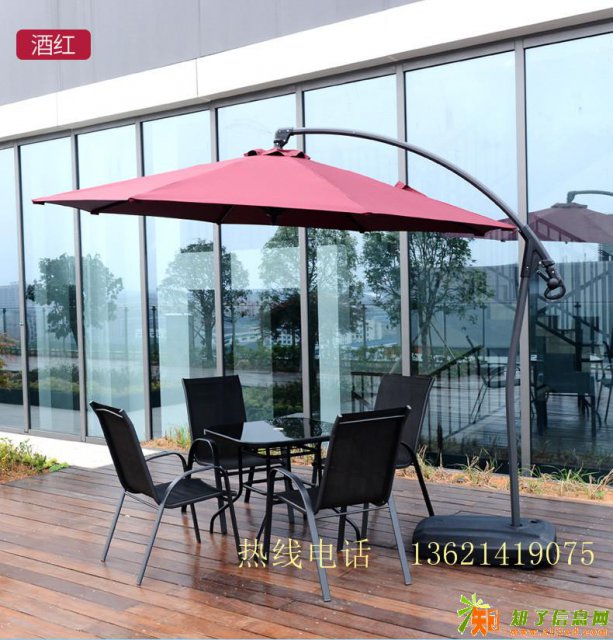 户外休闲伞地中海香蕉伞圆形伞花园庭院沙滩广告太阳伞