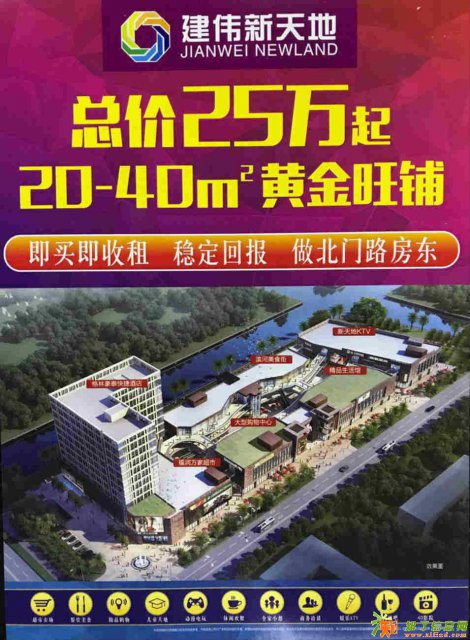 黄金临街餐饮旺铺引爆全城即买即升值，昆山建伟新天地