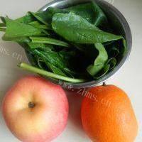 营养的吸哈堂橙子苹果菠菜汁！