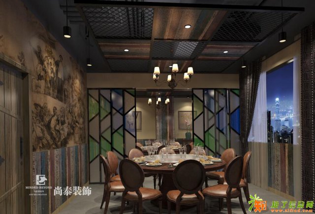 深圳中港星工业园2楼爷爷家主题餐厅Lof 风格