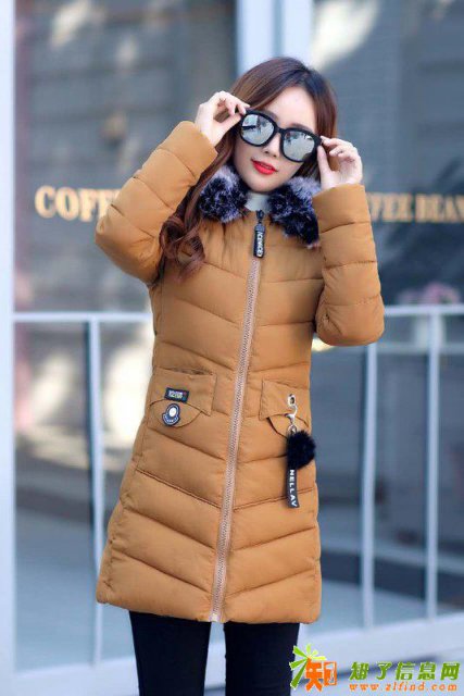 时尚羽绒棉服女中长棉衣外套北京丰台大红门