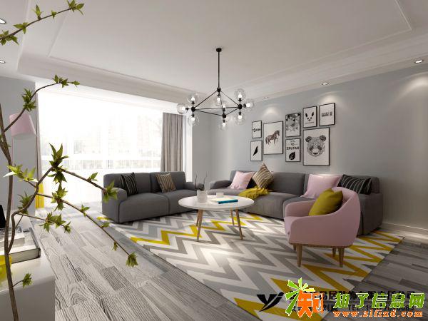 易居装饰打造两室一厅清爽现代风