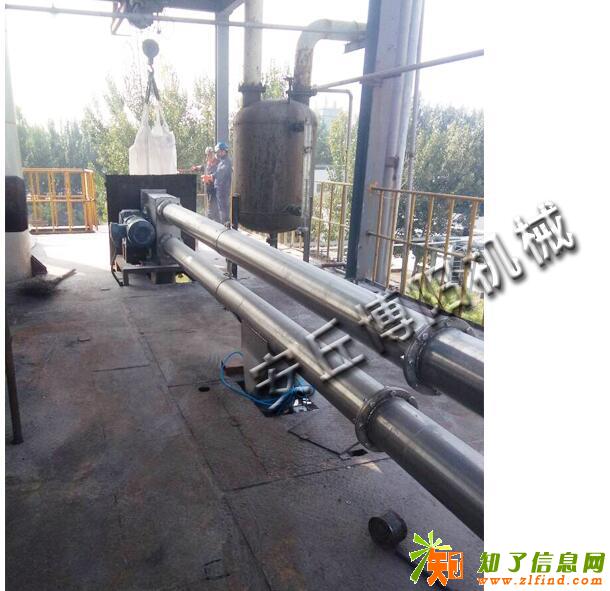 不锈钢材质管链输送机，碱粉管链式输送机