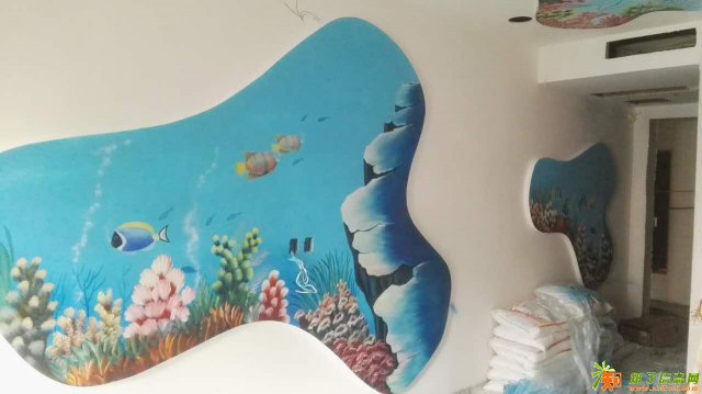 深圳墙绘3D壁画主题酒店餐饮幼儿园墙画汽车喷绘