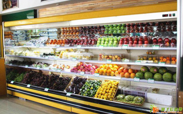 大小型超市均能使用的风幕柜酸奶水果冷藏保鲜柜