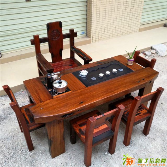 老船木茶桌茶台茶几实木功夫船木茶桌椅组合特价