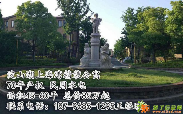 淀山湖现房上海湾70年产权精装公寓首付35万起！