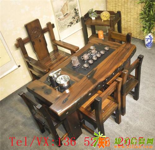 老船木茶桌茶台沙发茶几实木茶艺桌椅