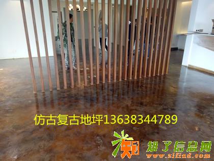 正确施工才能达到效果重庆仿古复古地坪