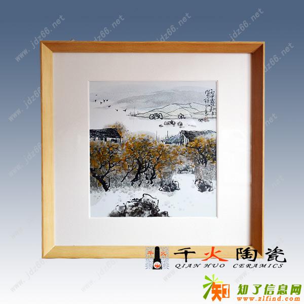 景德镇手绘瓷板画定做价格瓷板画定制厂家