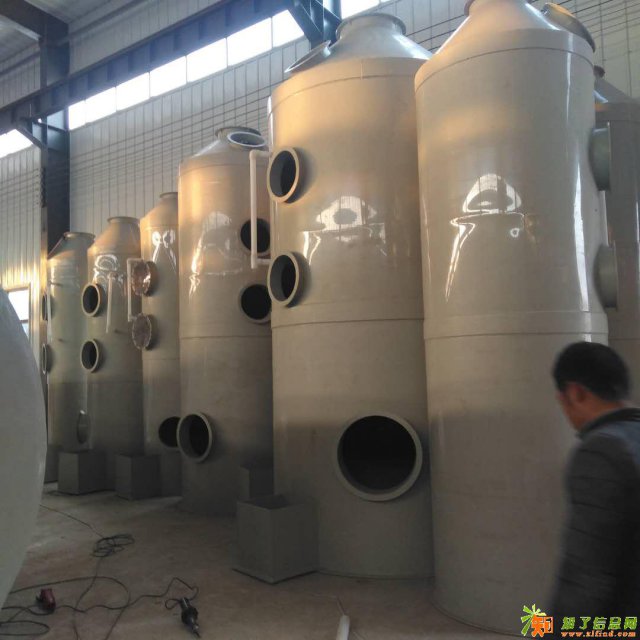 化工化肥喷漆领域废气处理设备推荐使用PP喷淋塔