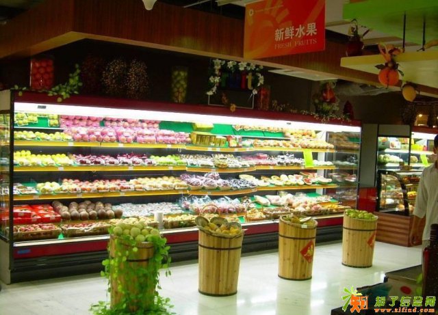 定做水果保鲜柜厂家直销，专业定做水果风幕柜的厂家