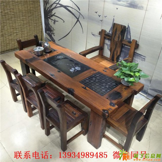 老船木茶几茶台家具博古架，书报架现货沙发