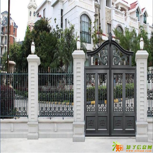 宁河区铝艺围栏，铝艺庭院门，铝艺围栏定制价格