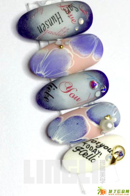 学化学日式美甲雕花来玲丽彩妆