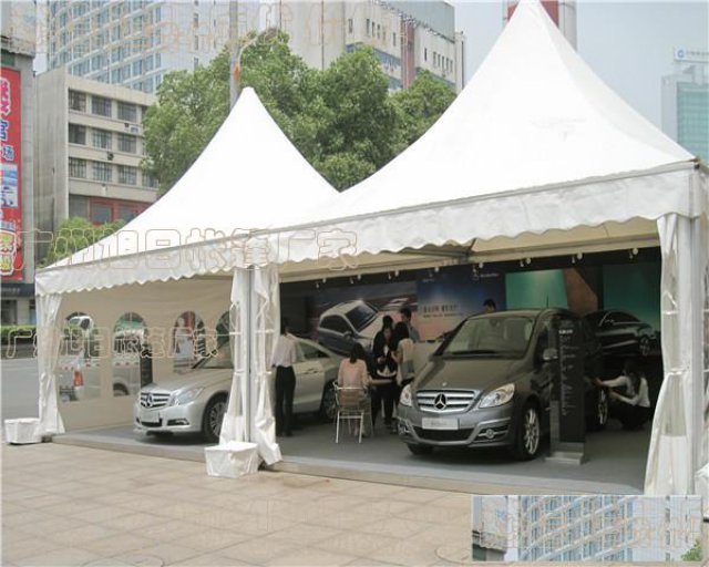 尖顶帐篷PVC刀刮布+铝合金型材