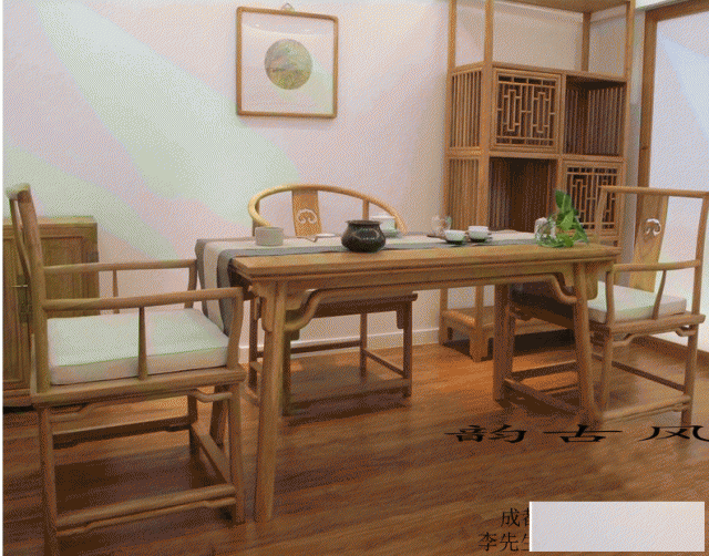 仿古实木家具定制新中式禅意家具禅意新中式家具定制