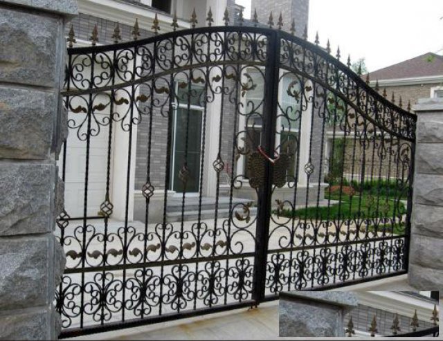 四川成都新都铁艺栏杆铁艺大门