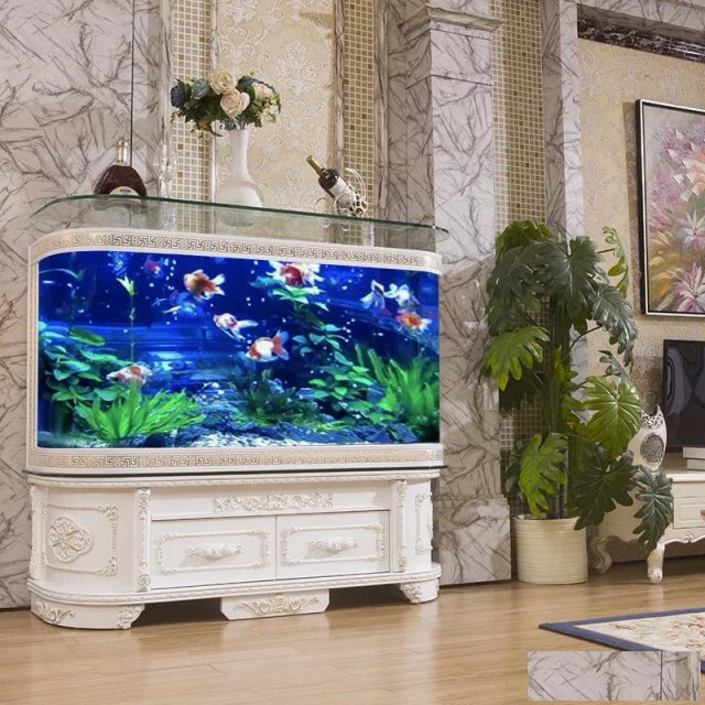 广州南沙区亚克力鱼缸定做南沙专业办公室鱼缸定做