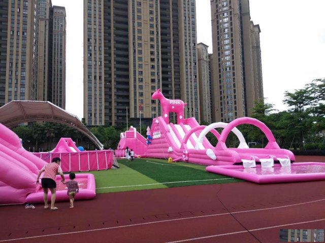 水上闯关，水上滑道，水上冲浪，灯光节