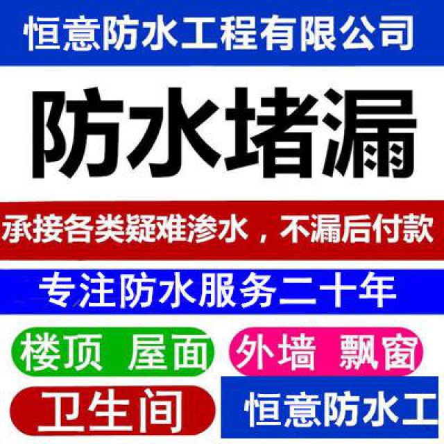 专业承接东莞各种大小防水补漏工程
