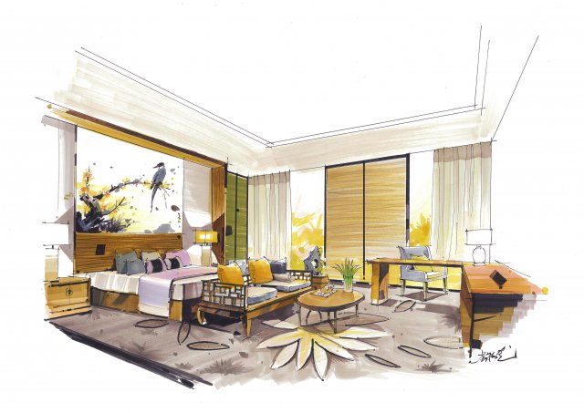 广州环艺（室内/景观/室外/园林）手绘设计效果图培训