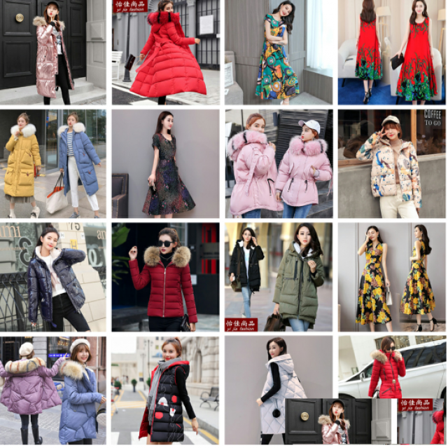 大毛领棉衣韩版修身加厚外套大码棉服