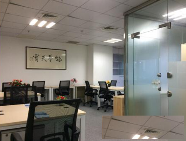 桃园办公室直租！100平特价9800！落地窗1+1格局
