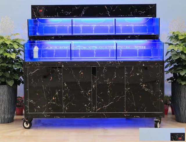 广州番禺新型海鲜鱼缸安装批发番禺餐饮酒楼海鲜池定制