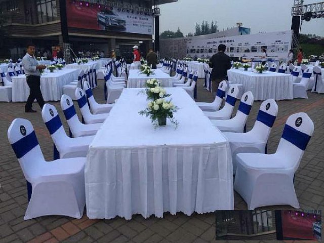 成都美食节长条桌椅，折叠桌椅出租租赁