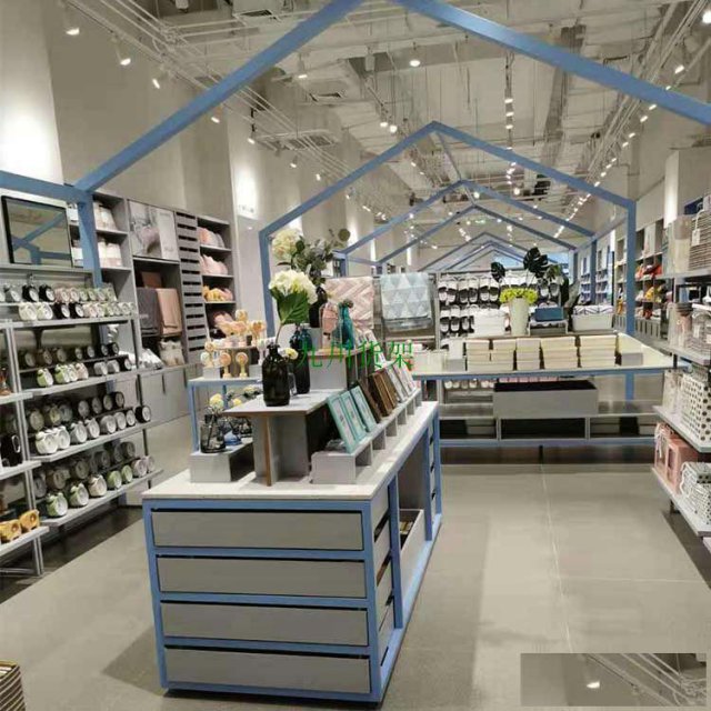 九川精品店货架饰品展柜化妆品展柜