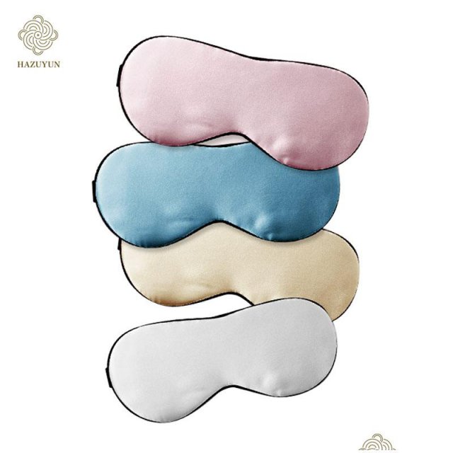 厂家直销现货批发定制双面遮光睡眠美容真丝眼罩