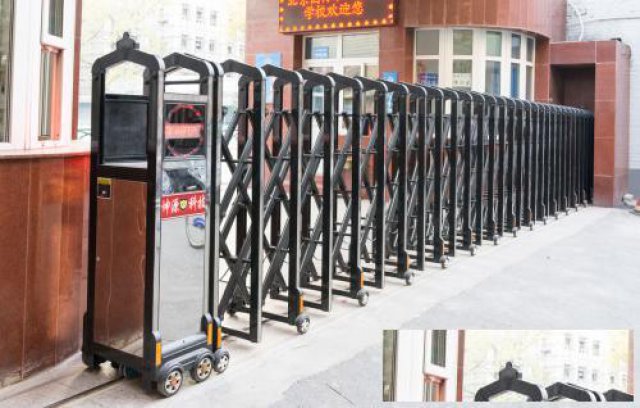 宁河县安装伸缩门厂家宁河电动伸缩门安装