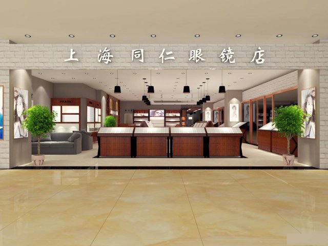 太原眼镜店装修公司太原眼镜柜台设计定制展柜制作厂家