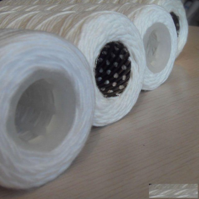 10寸不锈钢滤芯PP棉线缠绕式滤芯过滤器工业水处理滤芯