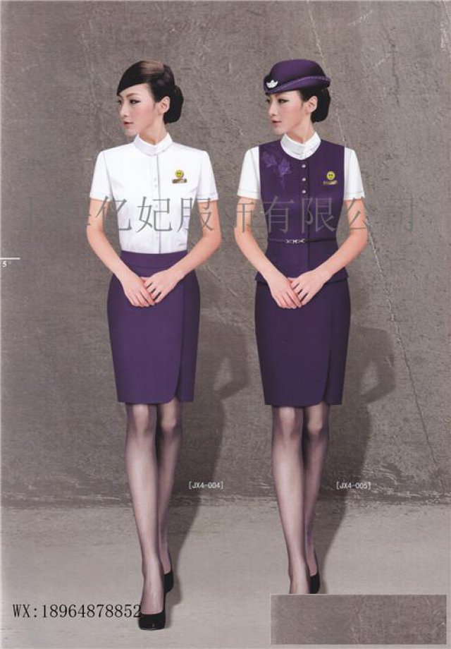空姐服夏季新款短袖衬衫半裙送丝巾空乘职业套装高铁乘务员工作服