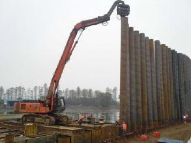 北京打桩打拔钢板桩海上打桩河道打桩