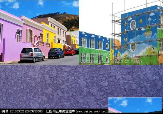 深圳厂房外墙翻新施工外墙水包水多彩漆施工外墙水包砂多彩漆施工