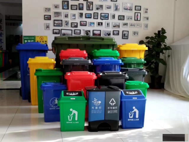 厂家直销重庆赛普120L塑料垃圾桶
