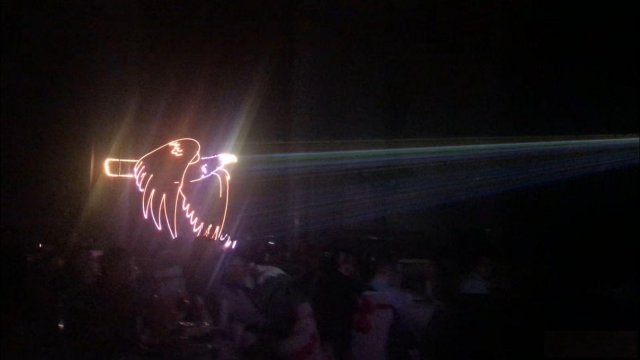 上海杭州苏州舞台激光灯创意开场激光秀激光飞鹰启动仪式