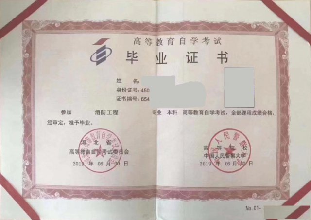 人民警察大学自考消防工程专业本科段助学班招生考试计划