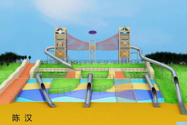 永嘉桥下淘气堡CAD设计3dmax效果图设计6月新班招生
