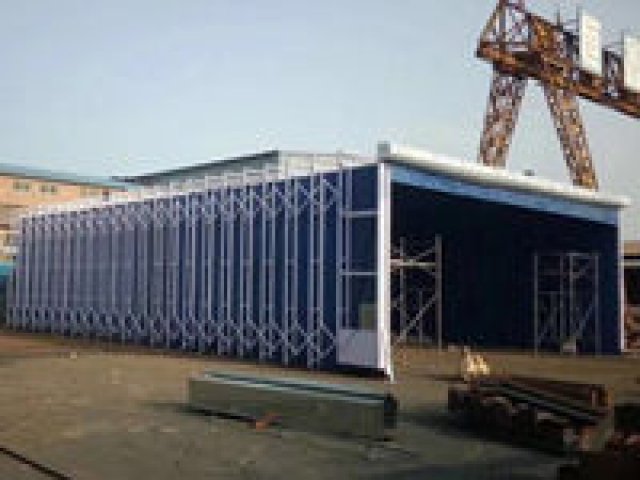 移动伸缩干式喷漆房水帘喷漆房设计报价