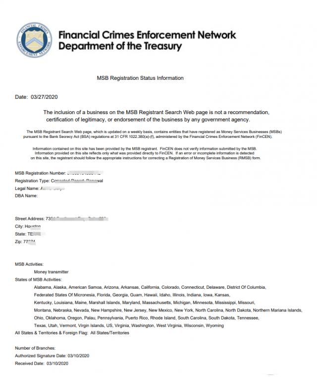 美国MSB金融牌照介绍