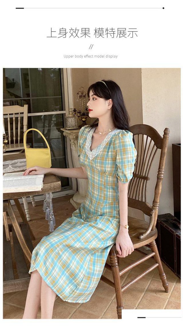 女士百搭甜美修身个性时尚潮流简约舒适新款连衣裙