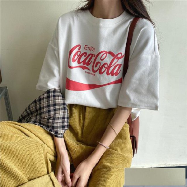 潮酷舒适休闲百搭个性短袖时尚t恤女新款上衣