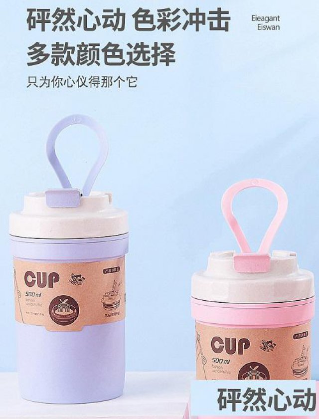 新款创意简约水杯密封个性小清新男女随手杯