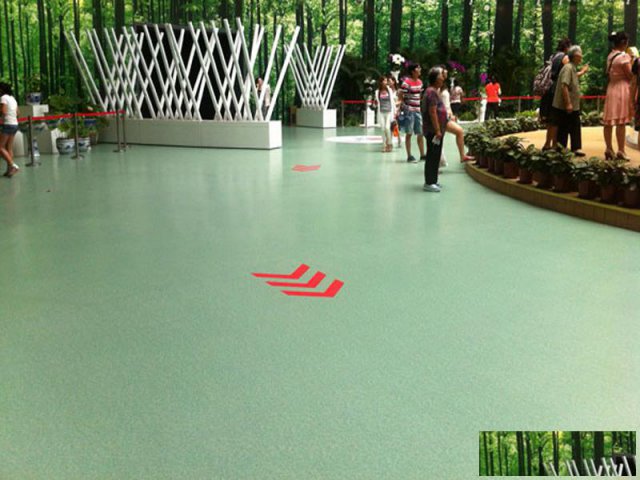 办公写字楼纯色拼花地板pvc地板铺装公司质量可靠