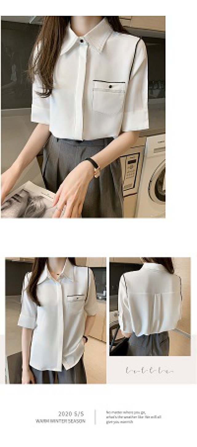 这款女士衬衫夏天穿上又漂亮又凉快